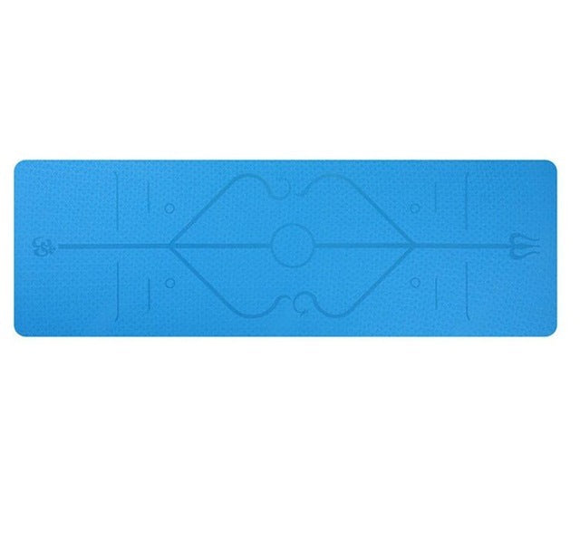 Beyondfit Non Slip - Yoga Mat Position Line