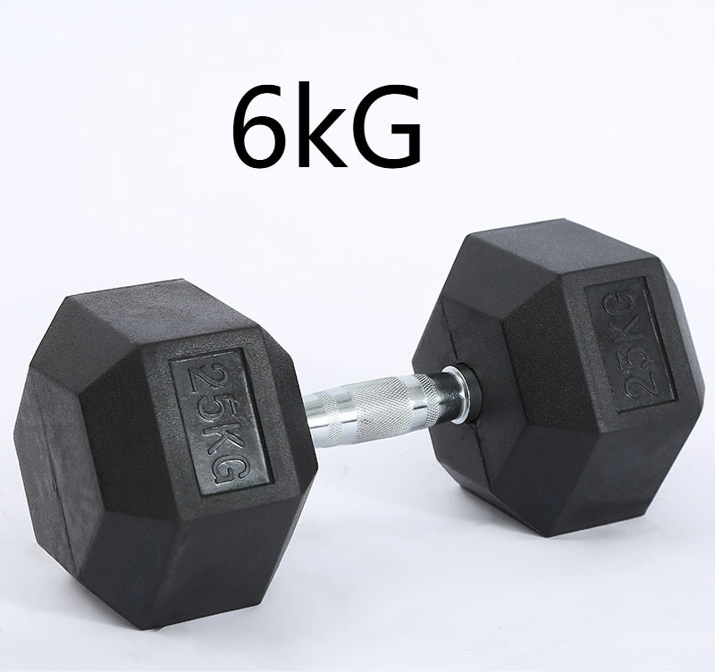 Beyondfit Fitness Hexagonal Rubberized Fixed Dumbbell