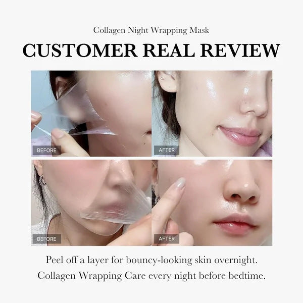 Face Mask Collagen Natural Ingredients Firming Elasticity & Hydration For Skin Care