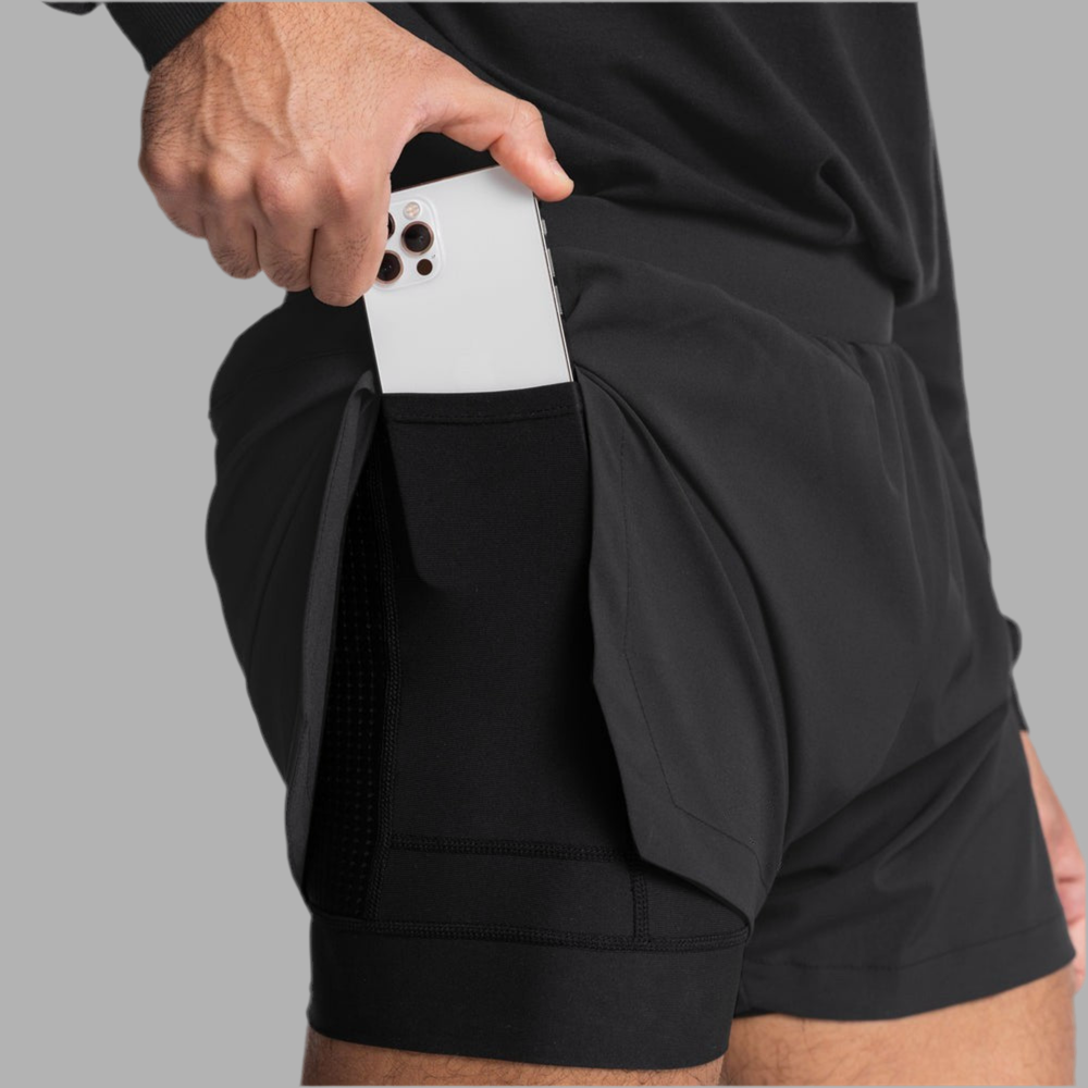 Beyondfit Men's Gym Shorts Stretch  "With pockets"