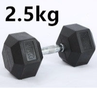 Beyondfit Fitness Hexagonal Rubberized Fixed Dumbbell