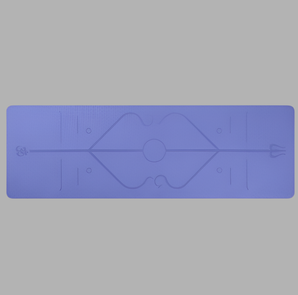 Beyondfit Non Slip - Yoga Mat Position Line