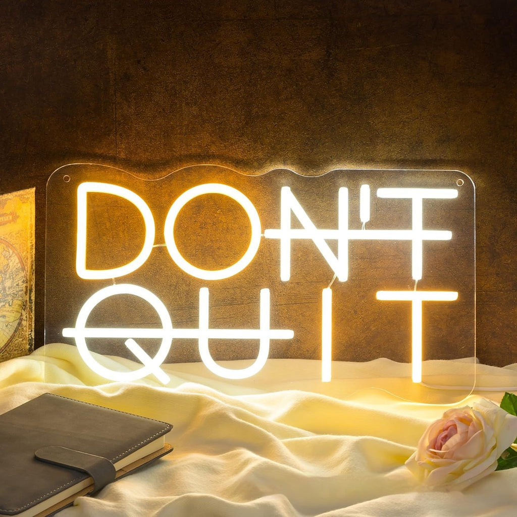 Beyondfit Don't Quit Gym Neon Lights