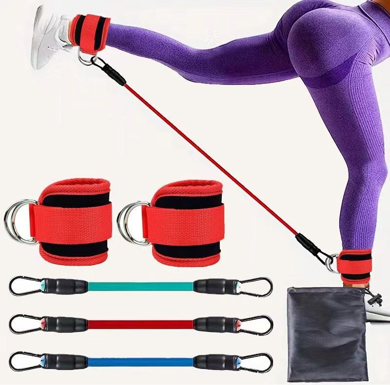 Beyondfit Ankle Resistance Bands – Leg, Glute & Core Training | Elastic Bands for Home, Gym & CrossFit Workouts