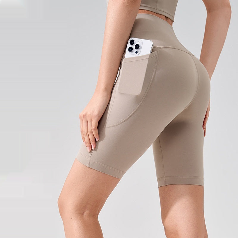 Beyondfit Woman Quick-drying Breathable Yoga Pants With Pockets