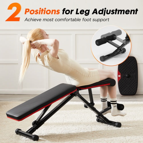 Beyondfit Adjustable Workout Bench For Home Gym - Foldable - For Full Body Exercise And Strength Training