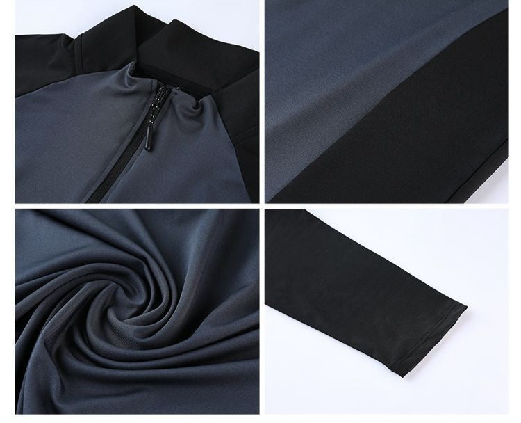 Beyondfit Mock Neck Half-zip Gym Suit