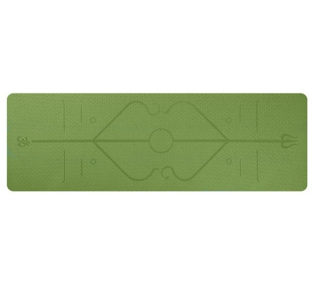 Beyondfit Non Slip - Yoga Mat Position Line