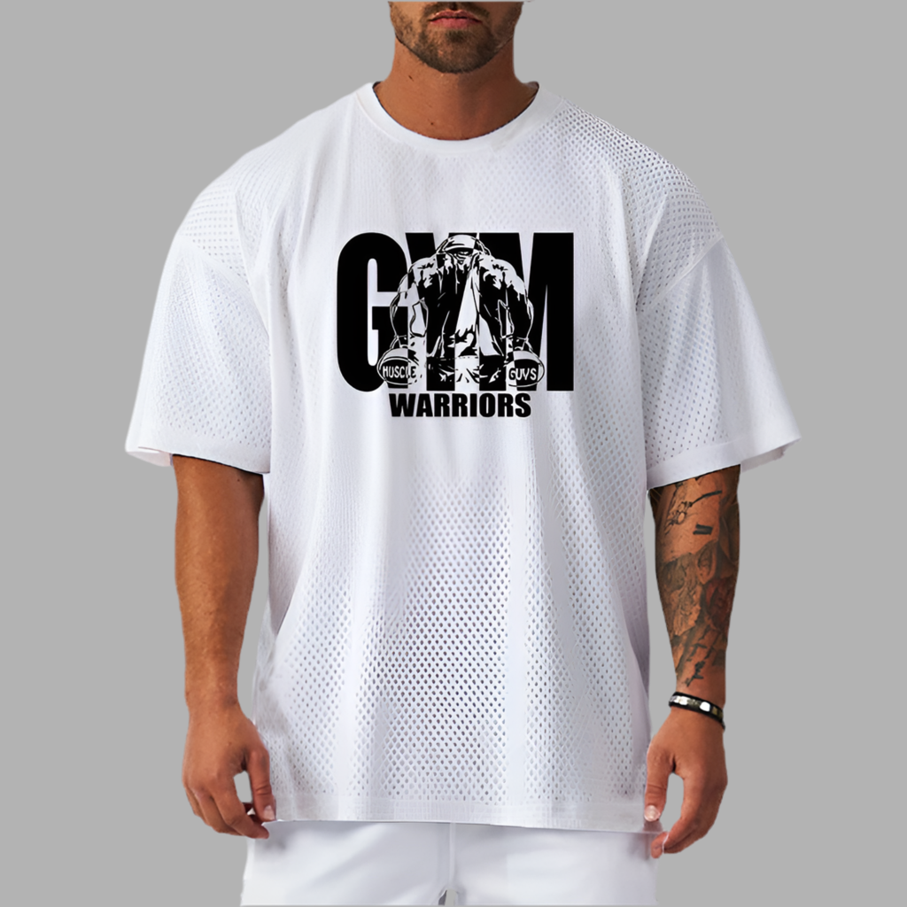 Beyondfit Men's Gym Mesh Breathable Short Sleeve