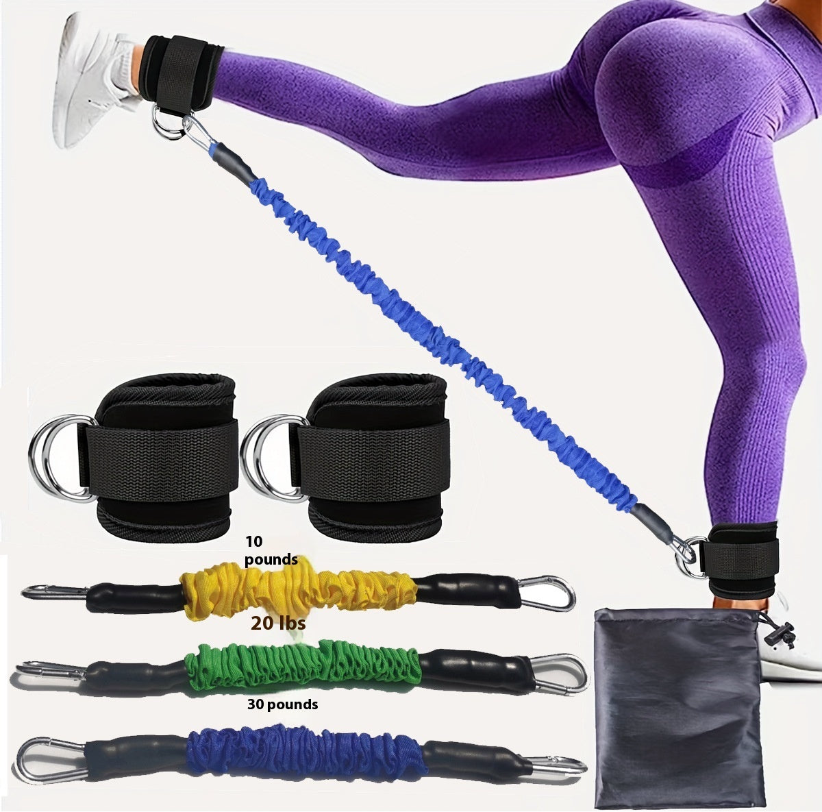 Beyondfit Ankle Resistance Bands – Leg, Glute & Core Training | Elastic Bands for Home, Gym & CrossFit Workouts