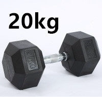 Beyondfit Fitness Hexagonal Rubberized Fixed Dumbbell