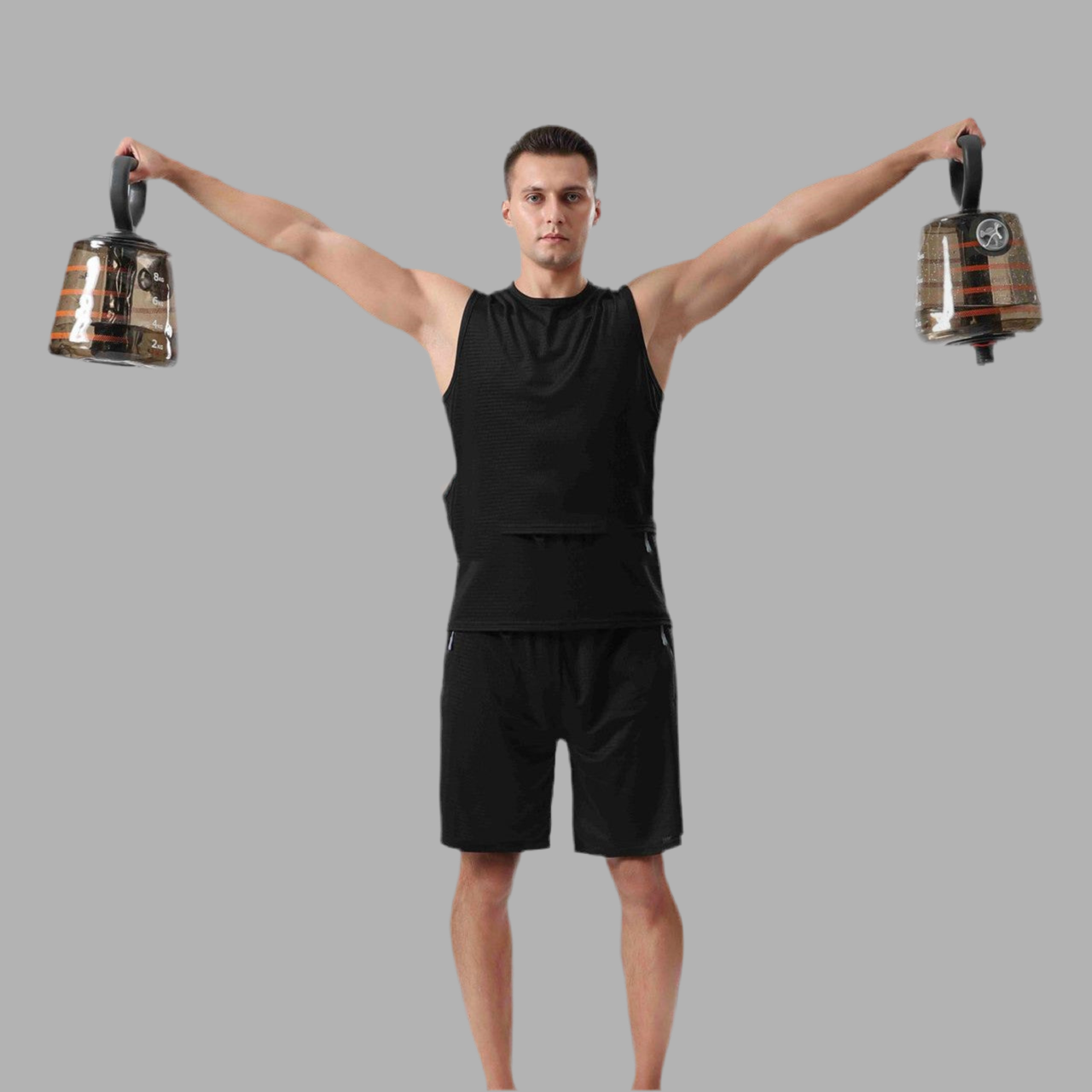 Beyondfit Fitness Adjustable Weight Water Dumbbells