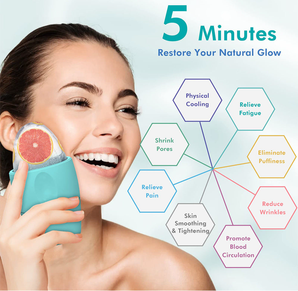 Beyondfit Ice Face Roller – Contours, Reduces Pores & Dark Circles | Eye, Neck & Skin Care Tool