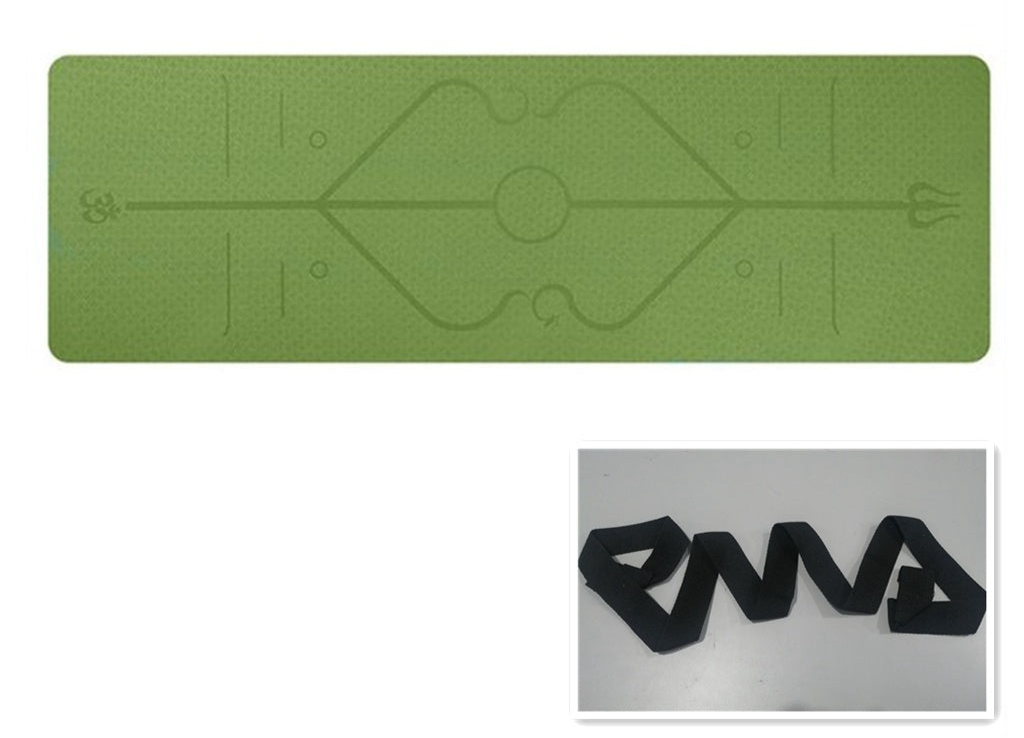 Beyondfit Non Slip - Yoga Mat Position Line