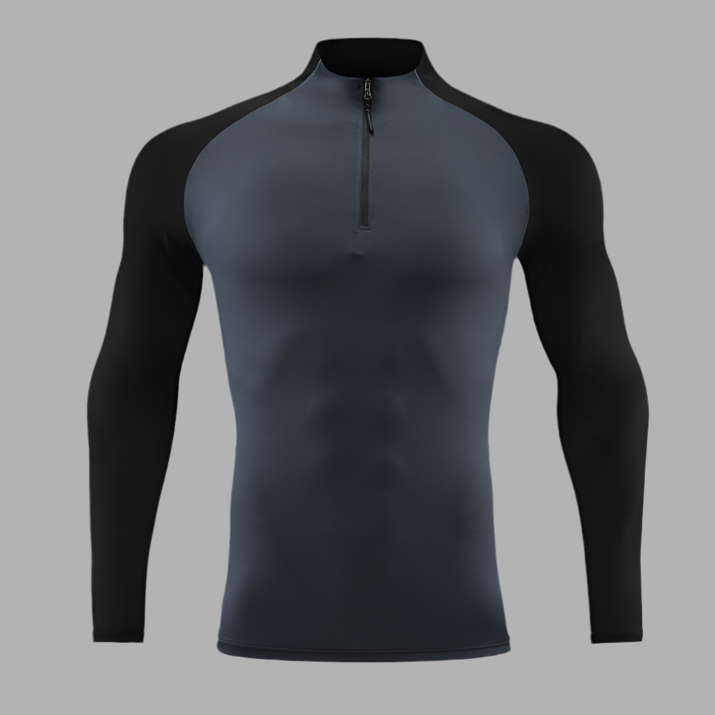 Beyondfit Mock Neck Half-zip Gym Suit
