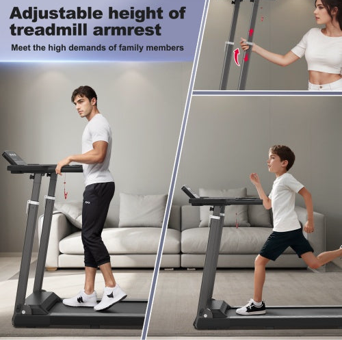 Beyondfit Treadmill With Bluetooth Speaker,With Desktop Adjustable Height, Folding
