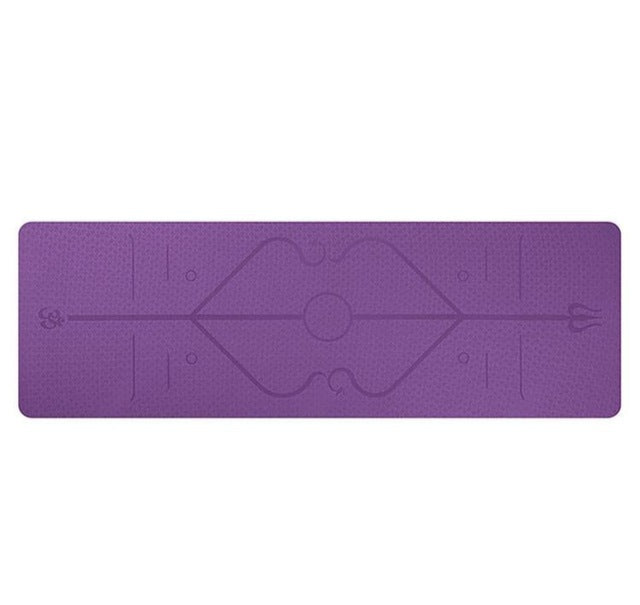 Beyondfit Non Slip - Yoga Mat Position Line