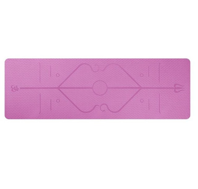 Beyondfit Non Slip - Yoga Mat Position Line