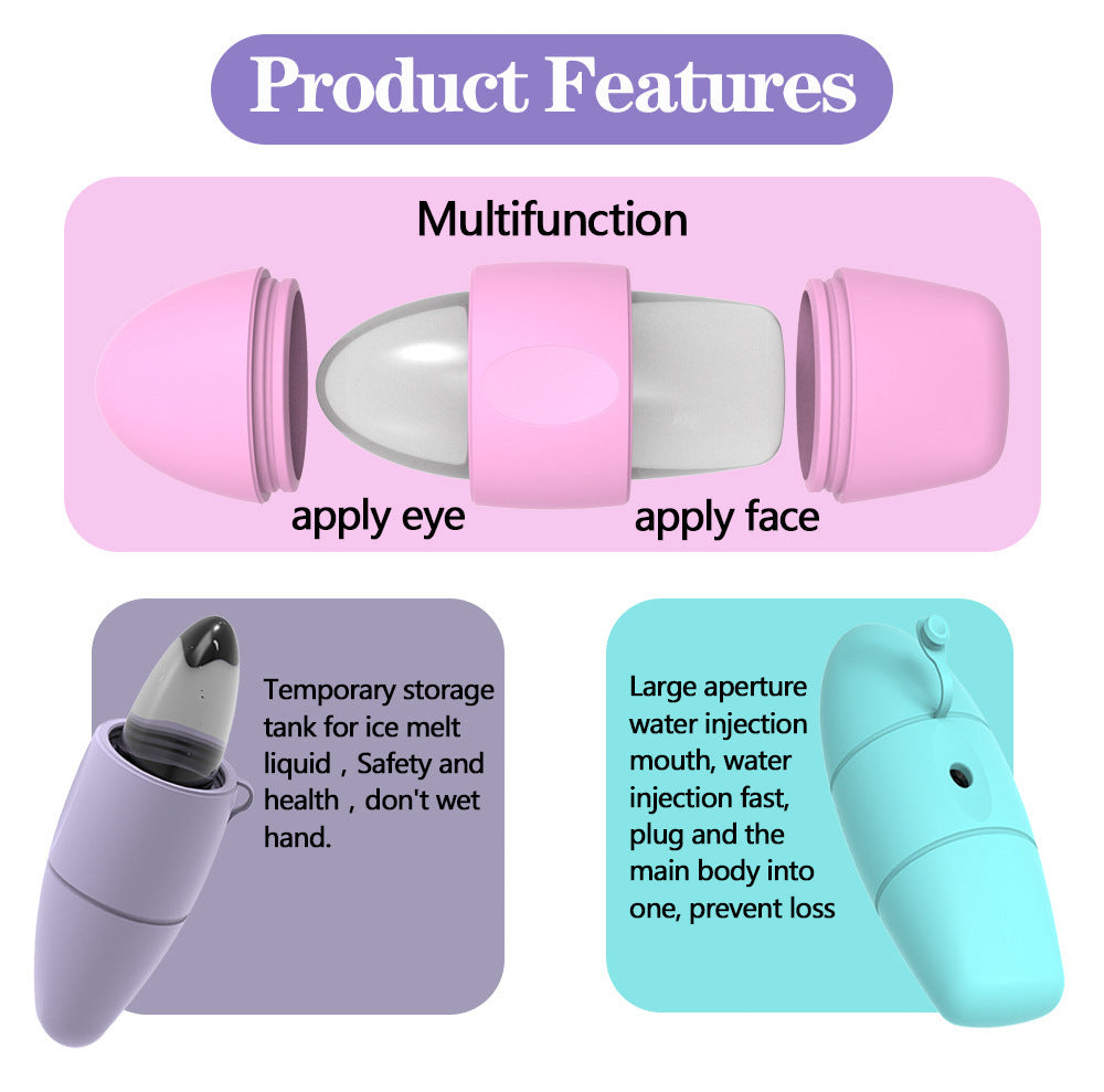 Beyondfit Ice Face Roller – Contours, Reduces Pores & Dark Circles | Eye, Neck & Skin Care Tool