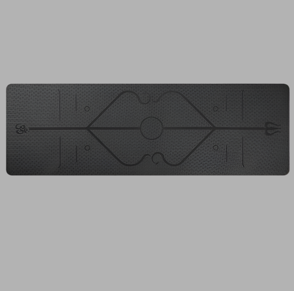 Beyondfit Non Slip - Yoga Mat Position Line
