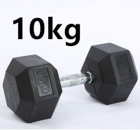 Beyondfit Fitness Hexagonal Rubberized Fixed Dumbbell