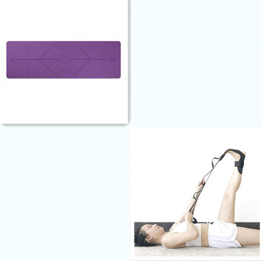 Beyondfit Non Slip - Yoga Mat Position Line