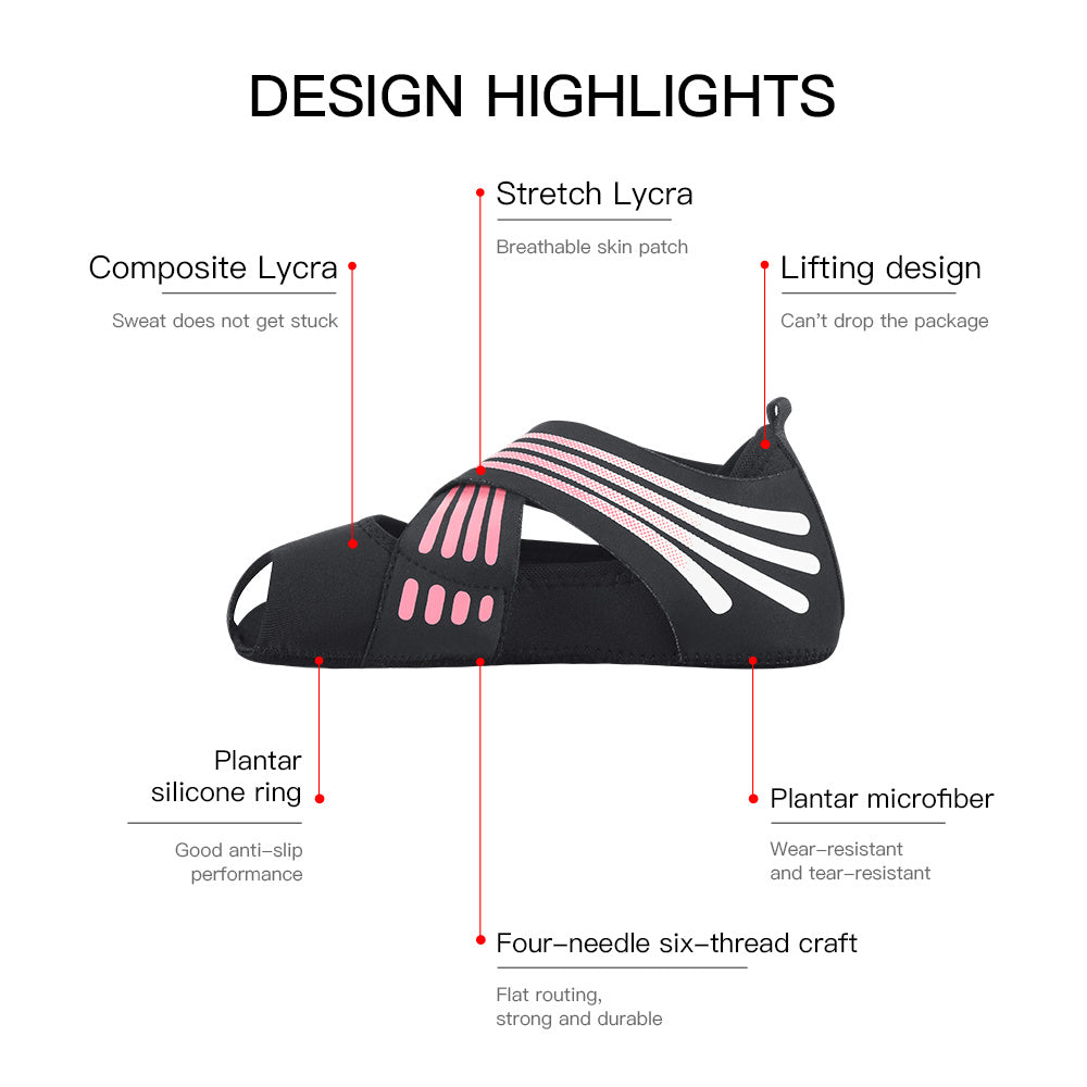 Beyondfit Professional Non-slip Yoga Fitness Shoes - Flat Soft