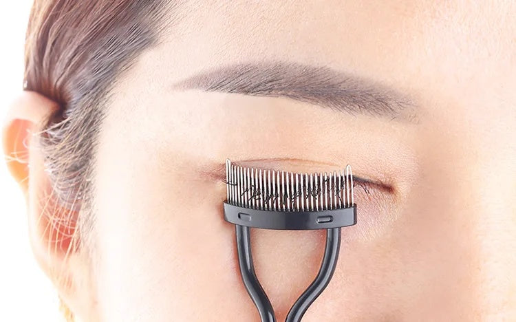 Beyondfit Eyelash Separator Metal Teeth Foldable Mascara Curl Makeup Tool