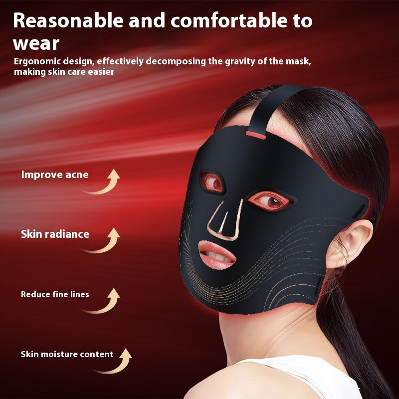 Beyondfit LED Infrared Silicone Beauty Mask – Portable, Breathable, Multifunctional Skincare Device